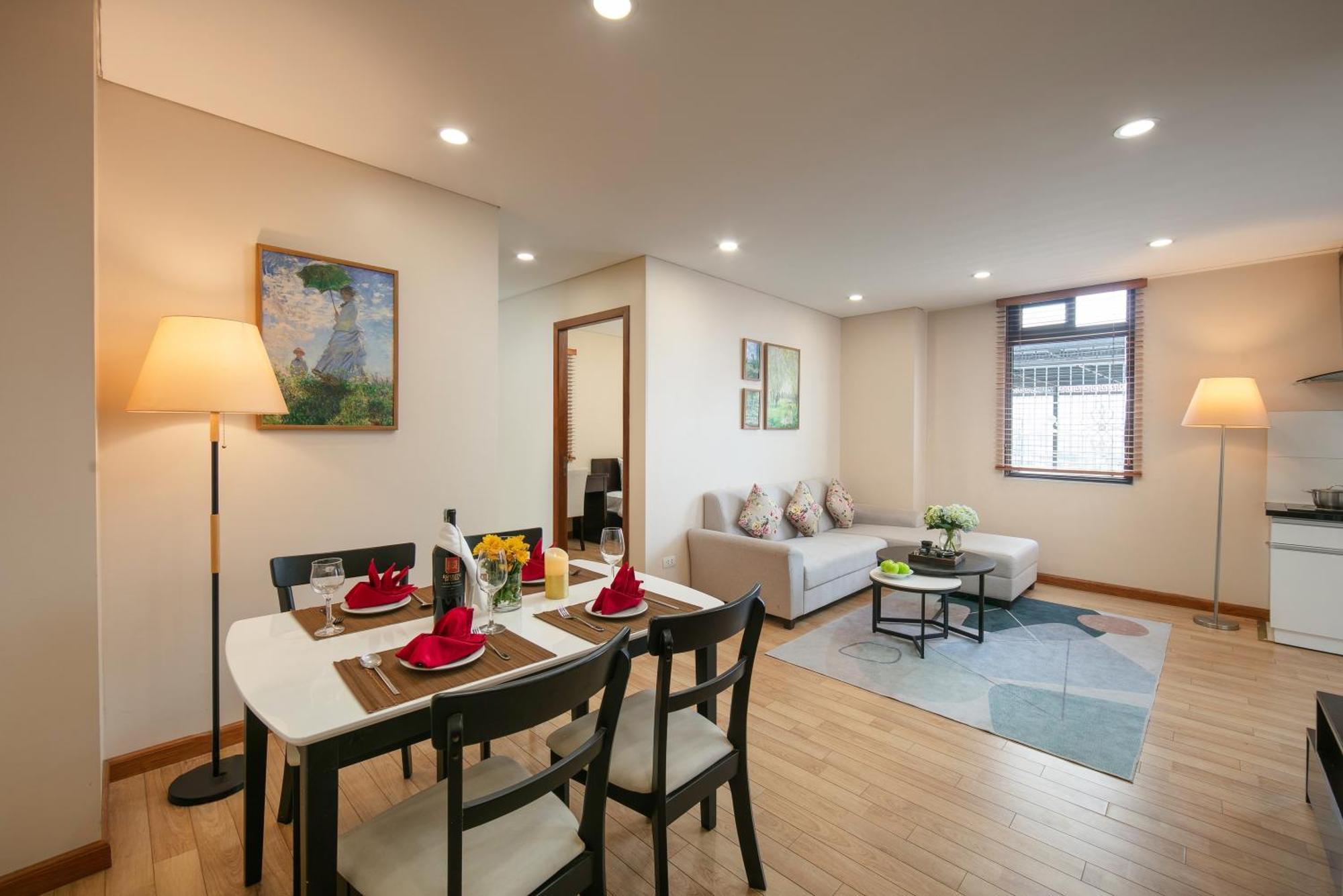 Hb Serviced Apartment - 121B Quan Hoa Ханой Экстерьер фото