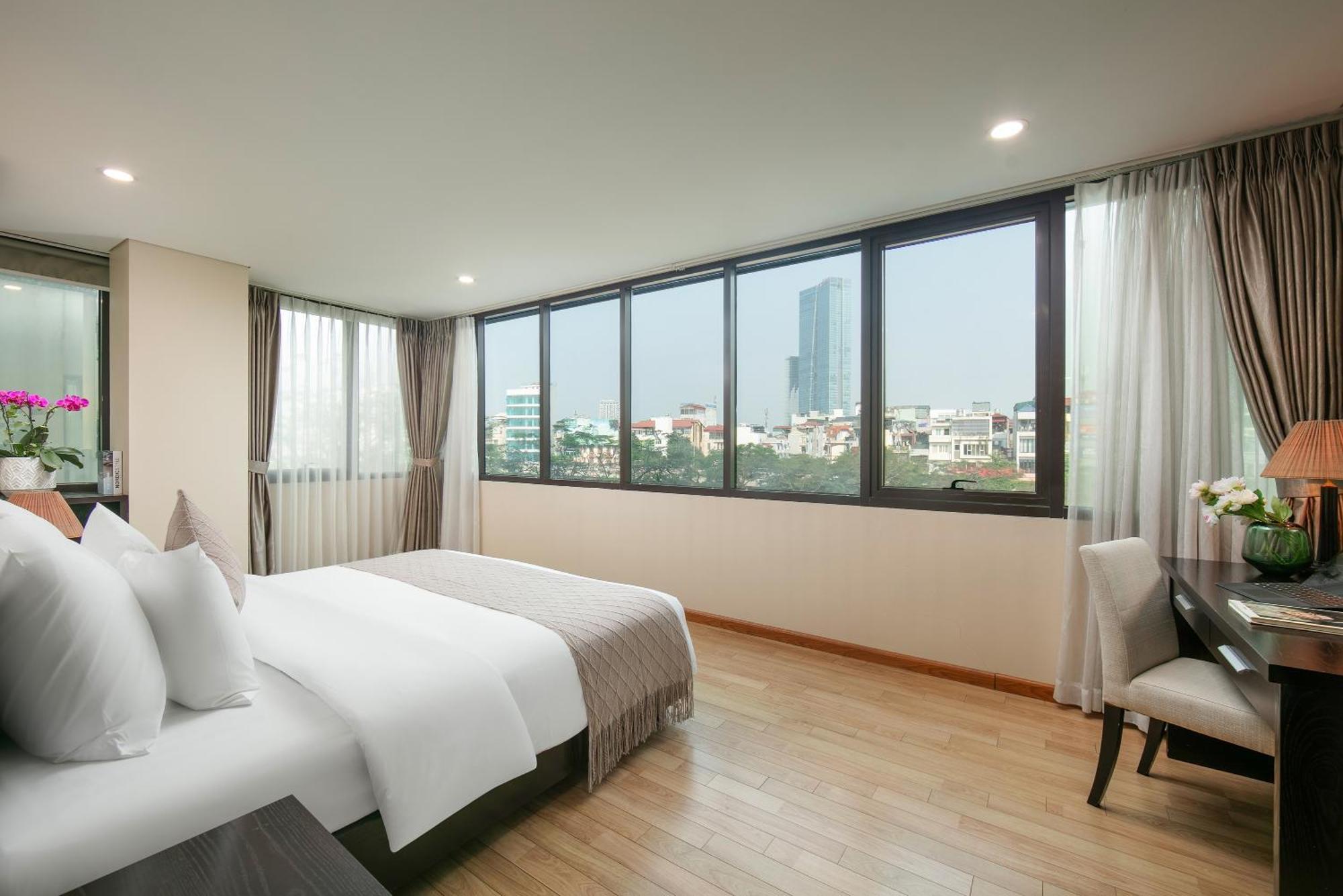 Hb Serviced Apartment - 121B Quan Hoa Ханой Экстерьер фото